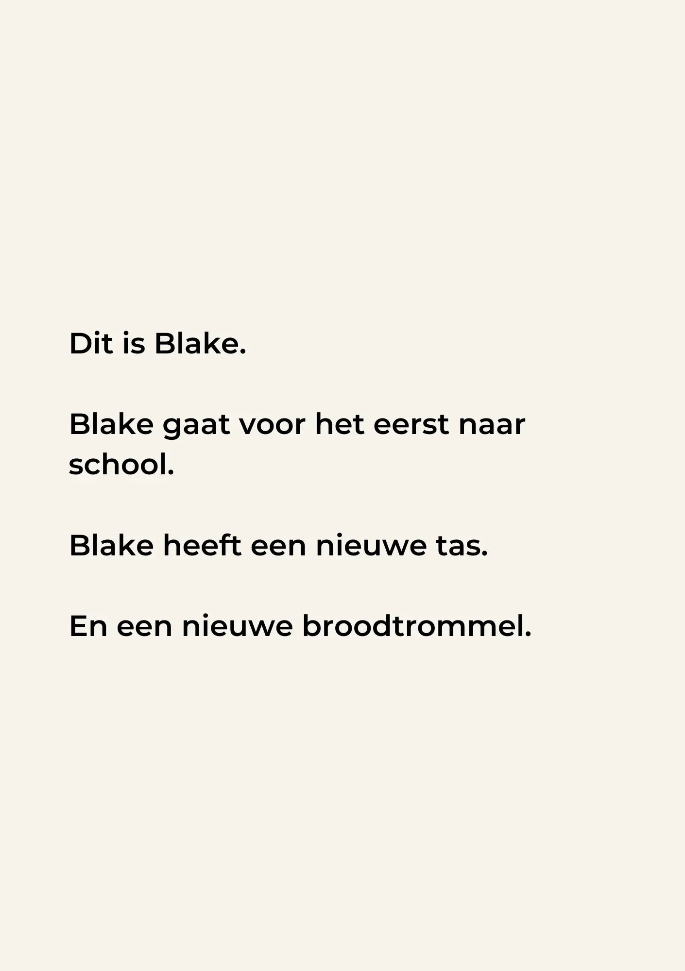 Blake Gaat Naar School