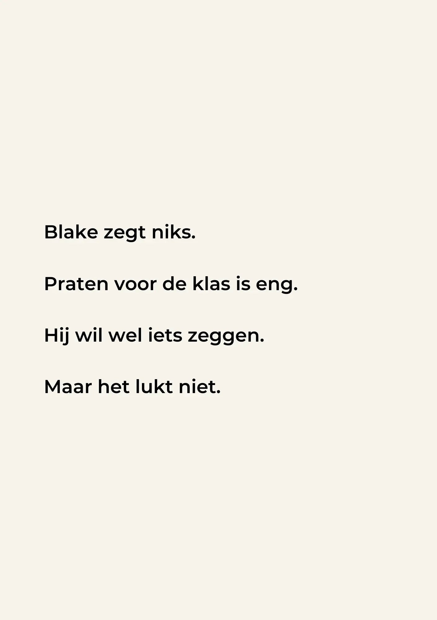 Blake Gaat Naar School